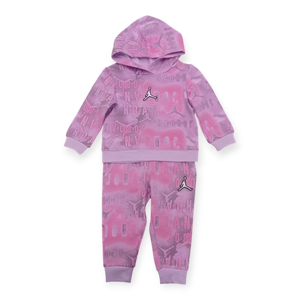 Jordan Kids Sweat Set - Lavender and Magenta